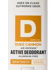 Duke Cannon Aluminum-Free Deodorant for Men - Air Defense, 3 oz – Long-Lasting, Clear Glide, Skin-Soothing Formula, Alpine + Cedarwood (Sawtooth)