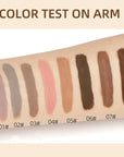 Liquid Eyeshadow Set Matte Brown Toned Eye Shadow Nude Eyeshadow Base Long Lasting(8 Color)#A
