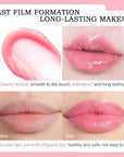 Kaely 2Pcs Peach Hydrating Lipstick Tinted Lip Balm, Color Changing PH Lipstick Makeup, Korean Magic Lip Stain Long Lasting Waterproof, labiales magicos 24 horas originales