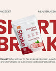 310 Nutrition All-In-One Meal Replacement Shake Powder - Plant-Based Protein Protein Powder with High-Fiber, Probiotics, Digestive Enzymes & Adaptogens - Low Carb Vegan Keto Friendly Superfoods Smoothie - Peppermint Swirl - 28 Servings
