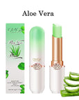 6 Pcs/Set Peach Aloe Vera Strawberry Blueberry Avocado Grape Jelly Lipstick Set Temperature Change Moisturizer flower Lip Stick Long Lasting Nutritious Lip Balm Magic Color Change Lip Gloss
