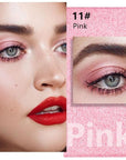 Pressed Single Eyeshadow Palette - Mini Shadow in Pink | Shimmer & Glitter Makeup for Women | Highly Pigmented, Blendable Monochrome Powder Eye Shadow | Everyday Natural Eye Makeup