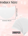 200PCS Eyeshadow Shields for Eye Makeup, Eyeshadow Shield Make up Tape for Eyelash Extensions, Eyeliner, Lip and Tinting