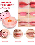 Strawberry Sleeping Lip Mask,Bee Lip Balm Wrinkle
