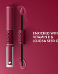 NYX PROFESSIONAL MAKEUP Shine Loud, Long-Lasting Liquid Lipstick with Clear Lip Gloss - Goal Getter (Deep Raspberry)