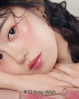 Peripera Ink Mood Glowy Tint | Lip-Plumping, Naturally Moisturizing, Lightweight, Glow-Boosting, Long-Lasting, Comfortable, Non-Sticky, Mask Friendly, No White Film 033 ROSY WISH