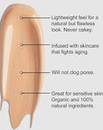 Organic Aloe-Based LUX Liquid Foundation, Natural Vegan Gluten-Free