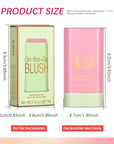 Soft Creamy Blush Stick,On-the-Go Blush,2-in-1 Cheek and Lip
