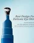 Renewing Eye Serum, Firming Hydrating Eye Cream with Bakuchiol Caffeine Hyaluronic Acid for Reduces Fine Lines, Dark Circles & Puffy Bags, Eyes Care with Zamak Applicator, 0.5 fl. oz