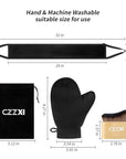 Tanning Mitt, Body Brush & Back Tanner Applicator Kit – Self-Tan Applicator for Body, Face & Hard-to-Reach Areas | Includes Storage Pouch