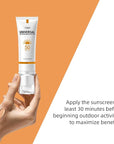 VGO Tinted Sunscreen for Face SPF 50, Hydrating Sun Essence Face Sunscreen Leaves No Sticky Feeling Travel Size Sunscreen Against UVA and UVB Rays 50ml / 1.7oz