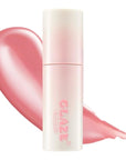 Chewy Lip Glaze, High Shine Lip Gloss, Korean Beauty (GZ01 Peach Blossom, 3.5 grams)