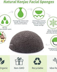 Organic konjac cleansing facial sponges