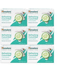 Himalaya Refreshing Cucumber Cleansing Bar, Face and Body Soap for Soft Skin, 4.41 oz, 6 Pack