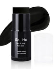 Go Ho Black Face Paint,Easily Washable Formula Face Body Paint Stick,Non-toxic Full-coverage Cream Black Body Paint for Adults Children Halloween Cosplay SFX Skeleton Goths Makeup