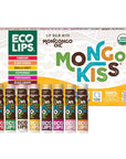 Mongo Kiss USDA Organic Lip Balm Set 8-pack (0.15 oz. each) with Mongongo Oil & Cocoa Butter to Moisturize Chapped Lips | Made in USA by Eco Lips (Variety)