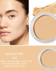 Kaely Cream Pot Concealer Full Coverage Makeup Set, Under Eye Brightener Color Correcting Concealer for Dark Circles, Waterproof Foundation Palette with Brush, Eye Ring Corrector de ojeras, 04