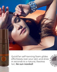 Body Drench Quick Tan Instant Self-Tanner - Bronzing Mousse, Self Tanning Foam For Natural And Quick Sun-Kissed Tan Skin, Medium Dark, 4.2 oz, 2-Pack