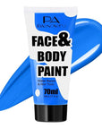 Blue Washable Face Paint 70ml , Water-Based Cream Body Paint for Smurfs, corpse bride SFX Makeup, Non-Toxic Face Body Paint for Halloween SFX Cosplay Makeup ,Costume Events,Party