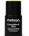 Mehron Makeup CreamBlend Stick | Face Paint, Body Paint, & Foundation Cream Makeup | Perfect for Halloween .75 oz (21 g) (Pastel Yellow)