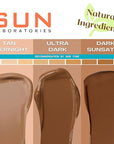 Sun Laboratories By Giesee Tan Overnight Self Tanning Lotion 32 oz - Medium To Dark Self Tanner, Sunless Tanning Lotion, Odorless Long Lasting Tanning Lotion, Instant Tanner Lotion for Face & Body