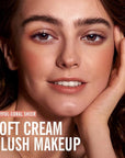 KIMUSE Soft Cream Blush Makeup, Liquid Blush for Dewy Finish