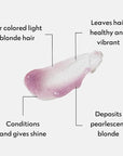 Color Mask Pearl Blonde Toning Treatment - 27-Color, Color-Deposit Conditioner for Color-Treated Hair - Vegan, Cruelty-Free, 6.76 fl oz