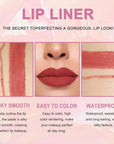 2-in-1 Light Brown Matte Lip Liner and Lipstick Set – Long Lasting 24H Waterproof Brown Lip Stain, Smudge Proof Lip Pencil Kit, Lip Makeup for Women and Girls, 10 Combo lapiz de labios
