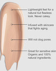 Organic Aloe-Based LUX Liquid Foundation, Natural Vegan Gluten-Free