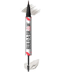 Maybelline Build-A-Brow 2-in-1 Brow Pen and Sealing Eyebrow Gel, Eyebrow Makeup for Real-Looking, Fuller Brows, Ash Brown, 1 Count