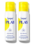 Supergoop! PLAY Body Mousse SPF 50 with Blue Sea Kale - 3 oz, Pack of 2 - Broad Spectrum Whipped Sunscreen for Sensitive Skin - Fun to Apply - Great for Active Days