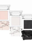 AMY'S DIARY White Black Pink Matte Eyeshadow Palette 3 pics set – Long-Lasting & Highly Pigmented, Vegan & Cruelty-Free