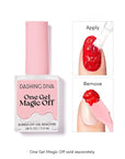Dashing Diva One Gel Color & Magnetic Topper Duo - OG - Pointe & Silver Glitter Topper - 3-in-1 Base Coat, Nail Color & Top Coat - Gel Nail Polish Set