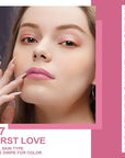 Oulac Warm Pink Shine Lipstick - Moisturizing Lip Stick Glossy Tinted Lip Balm, Sheer Shine Juicy Finish, Lightweight and Hydrating Formula for Dry Lip Care, Vegan 2.2g/0.07oz (07)