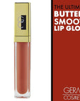 Gerard Cosmetics Color Your Smile Lip Gloss Salmon, Super Pigmented Peach Lip Gloss with LED Light and Mirror, Shiny Finish, Hydrating Liquid Peach Lipstick, Cruelty Free and Made in USA