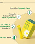 BB LAB Pineapple Enzyme Supplement, Natural Digestive Enzymes with α-Amylase, Protease, Bromelain, Korea Formula, Supports Carb & Protein Breakdown