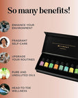 Pure Essential Oil Set for Diffuser - Aromatherapy Essential Oils for Diffusers for Home Travel and Self Care with High Grade Essential Oils for Hair Skin and Nails - Oil Diffuser Essential Oils Set