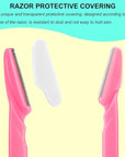 66 Eyebrow Razor and Face Razor for Women and Men, Eyebrow Hair Trimmer and Shaver with Protective Cover,Safe and Newbie Friendly