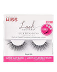 KISS Lash Couture LuXtensions Collection False Eyelashes, Flat Lash Technology, Super Slim Lash Band, Real Lash Extension Fibers, Reusable, Contact Lens Friendly Strip Lashes, Style Royal Silk, 1 Pair