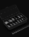 Aprés Gel-X® Round Box of Nail Tips | 280 Gel-X Tips, Soft Tips, 14 Sizes 00-9 | Half-sizes Included (Sculpted Round Medium, 280.00 Fl Oz (Pack of 1))