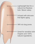 Organic Aloe-Based LUX Liquid Foundation, Natural Vegan Gluten-Free
