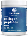Zammex Premium Collagen Peptides Powder Unflavored,Hydrolyzed Proteins Types I & III, Supports Hair, Skin, Nails, Joints, Grass Fed, Non-GMO, Gluten-Free,Paleo & Keto Friendly,60 Servings