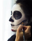 Go Ho Black Face Paint,Easily Washable Formula Face Body Paint Stick,Non-toxic Full-coverage Cream Black Body Paint for Adults Children Halloween Cosplay SFX Skeleton Goths Makeup