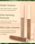 Liquid Eyeshadow Set Matte Brown Toned Eye Shadow Nude Eyeshadow Base Long Lasting(8 Color)#A