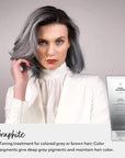 FOUR REASONS Color Mask - Graphite - (27 Colors) Toning Treatment, Color Depositing Conditioner, Tone & Enhance Color-Treated Hair - Semi Permanent Hair Dye, Vegan and Cruelty-Free, 6.76 fl oz