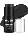 Black Face Body Painting Stick, Full-coverage Cream Eye Black Stick, Professional Washable Face Paint for Halloween SFX Skeleton Vampire Joker Zombie Goth Cosplay Makeup for Adult Cosplay Party