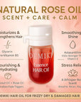 DEMIKI Hair Oil For Frizzy Hair With Coconut Oil - Hair Treatment For Dry Damaged Hair, Hair Perfume Oil For Curly Hair, Frizz Control Hair Care Products, Mini Bottles Hair Oil For Damaged Hair, 12pcs
