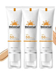 Tinted Sunscreen for Face SPF 50, Hydrating Sun Essence Face Sunscreen, Korean SPF 50+ PA++++ No White Cast, Hydrating, Moisturizing, UV Defense, Travel Size