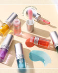 AKARY Hydrating Lip Glow Oil with Big Brush Lip