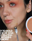 Mehron Makeup SynWax | Firm Modeling Wax for Special FX | Scar Wax SFX Makeup For Fake Scars, Fake Wounds, & Halloween Effects